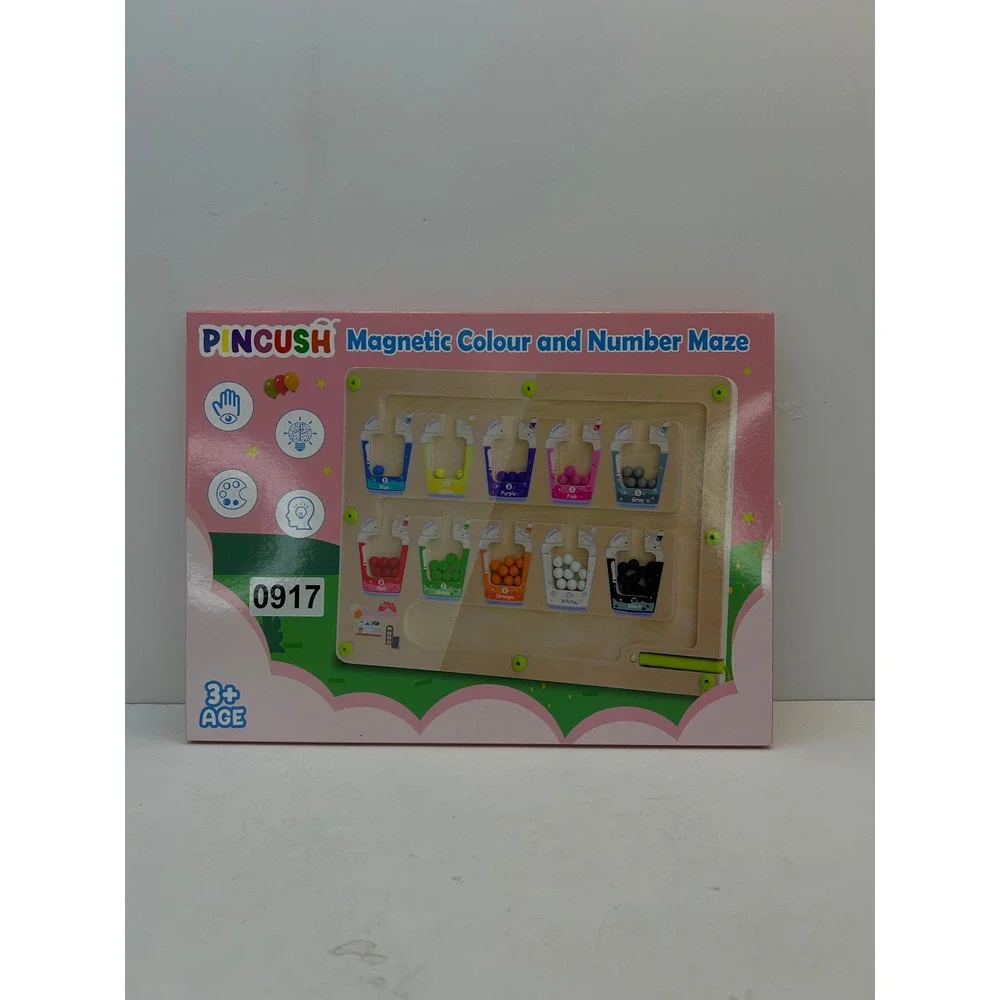 Pincush Magnetic Color and Number Maze Kids One Size Multicolor CX-01